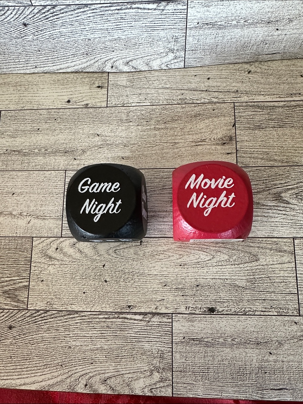 Pair of Decorative Dice Couple Blocks for easy decision making date night - Picture 3 of 6